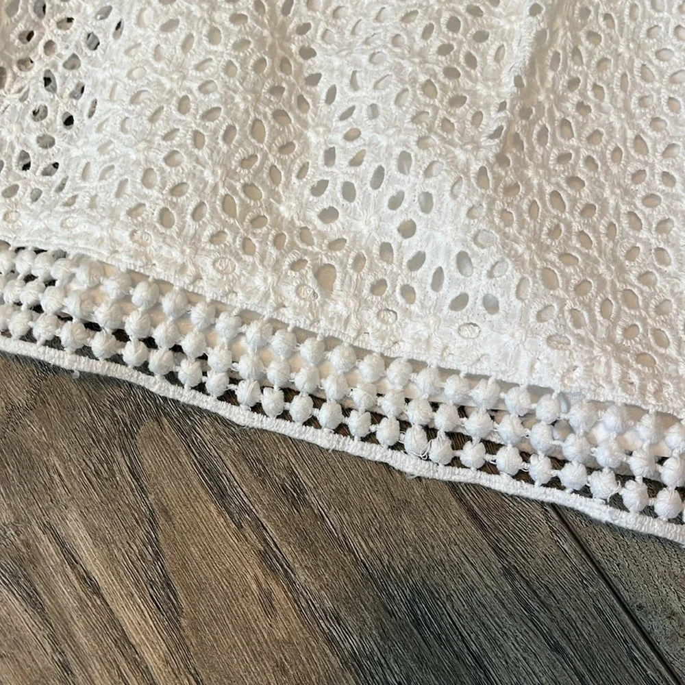Laundry by Shelli Segal white eyelet dress